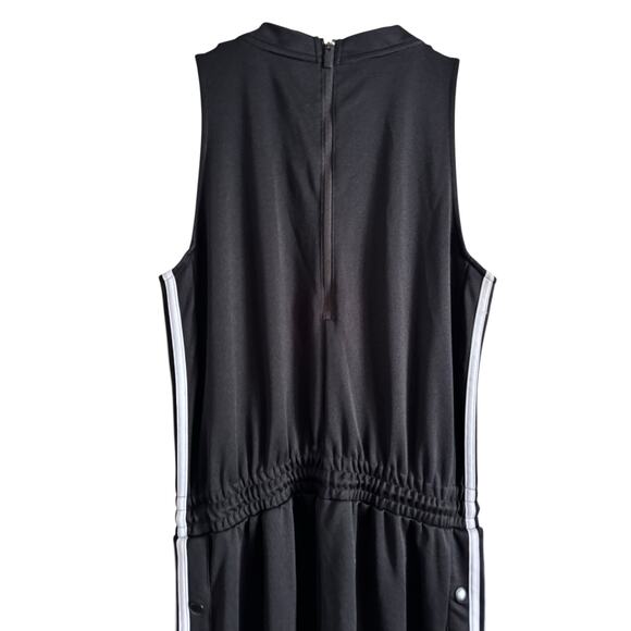 Limited Edition adidas Women's 3 Stripes Cropped Leg Snap Romper Jumpsuit M - Picture 4 of 8